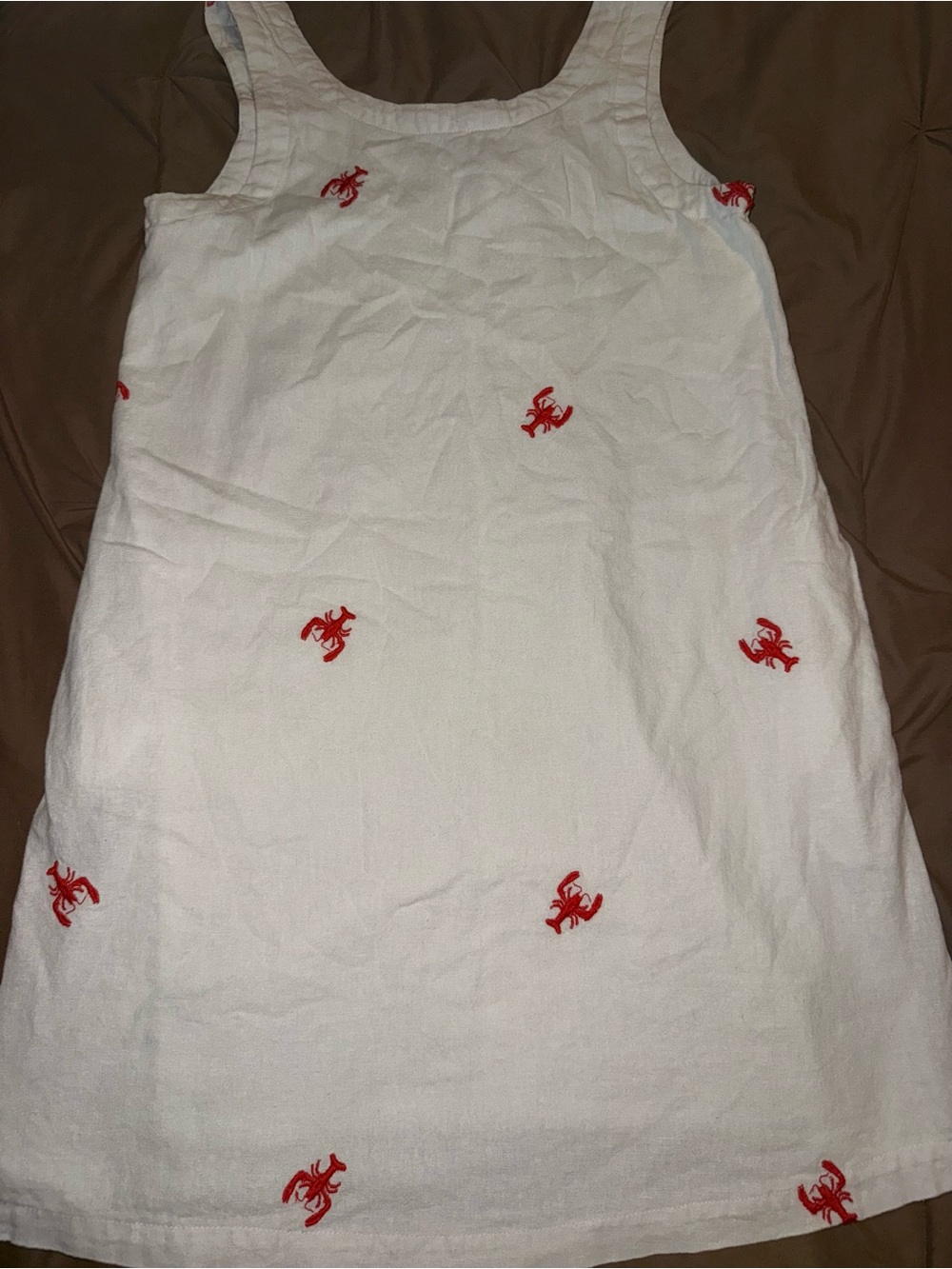 C&C California Embroidered White Linen Dress